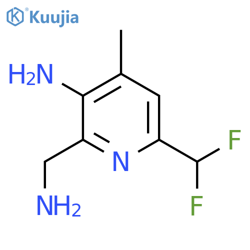 3-Amino-2-(aminomethyl)-6-(difluoromethyl)-4-methylpyridine structure