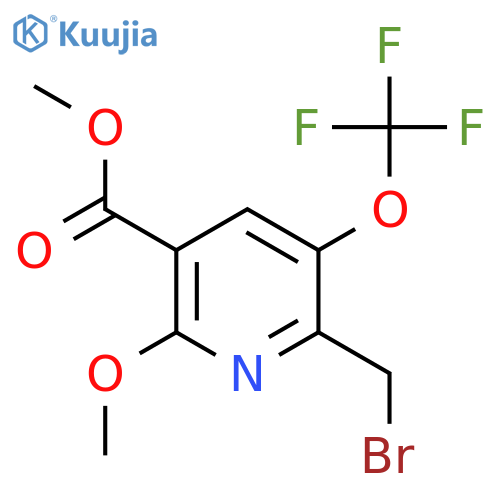Methyl 2-(bromomethyl)-6-methoxy-3-(trifluoromethoxy)pyridine-5-carboxylate structure