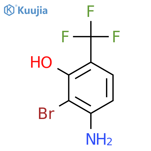 2-Bromo-3-hydroxy-4-(trifluoromethyl)aniline structure
