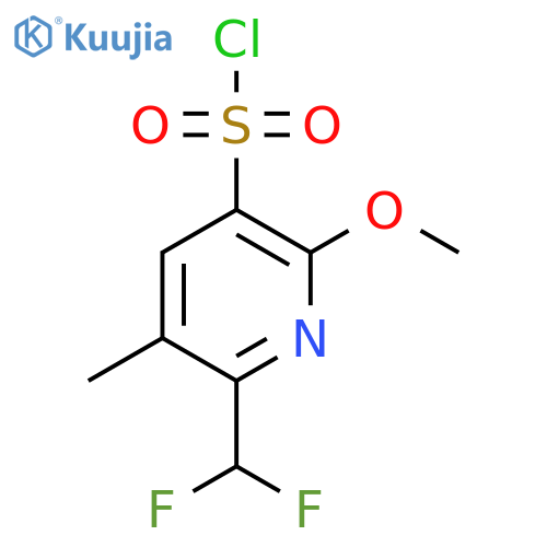 2-(Difluoromethyl)-6-methoxy-3-methylpyridine-5-sulfonyl chloride structure