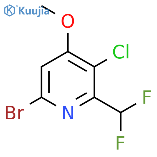 6-Bromo-3-chloro-2-(difluoromethyl)-4-methoxypyridine structure