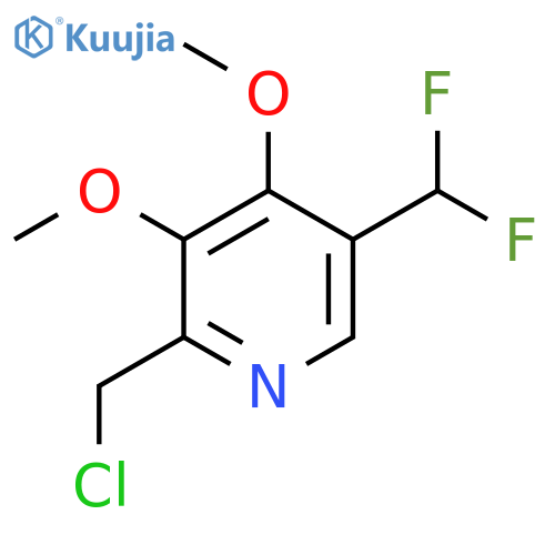 2-(Chloromethyl)-5-(difluoromethyl)-3,4-dimethoxypyridine structure