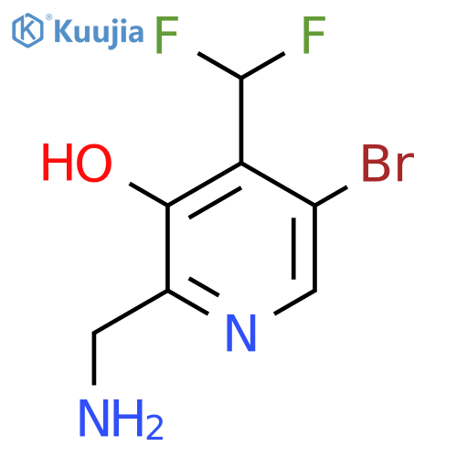 2-(Aminomethyl)-5-bromo-4-(difluoromethyl)-3-hydroxypyridine structure