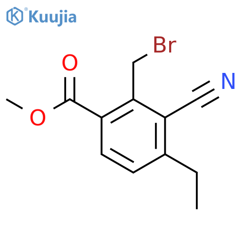 Methyl 2-bromomethyl-3-cyano-4-ethylbenzoate structure
