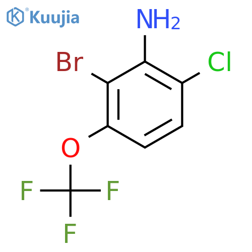 2-Bromo-6-chloro-3-(trifluoromethoxy)aniline structure