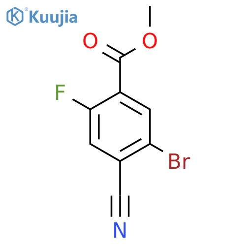 Methyl 5-bromo-4-cyano-2-fluorobenzoate structure