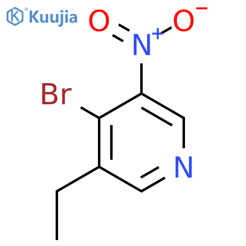 4-Bromo-3-ethyl-5-nitropyridine structure