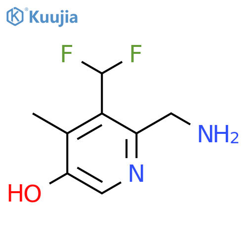 2-(Aminomethyl)-3-(difluoromethyl)-5-hydroxy-4-methylpyridine structure