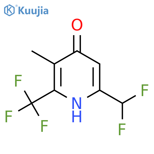 6-(Difluoromethyl)-4-hydroxy-3-methyl-2-(trifluoromethyl)pyridine structure