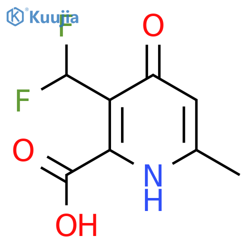 3-(Difluoromethyl)-4-hydroxy-6-methylpyridine-2-carboxylic acid structure