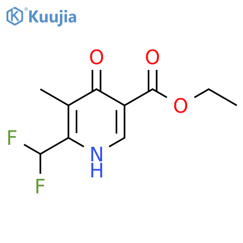 Ethyl 2-(difluoromethyl)-4-hydroxy-3-methylpyridine-5-carboxylate structure