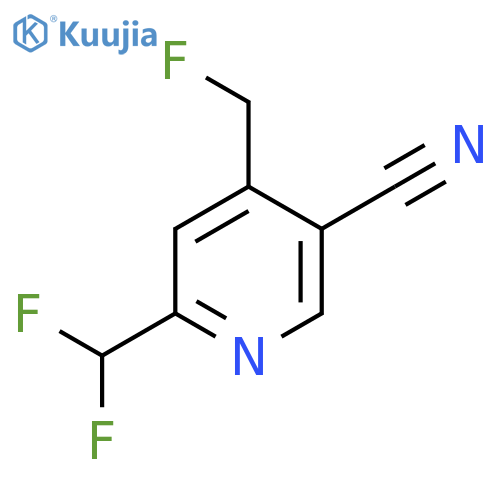 5-Cyano-2-(difluoromethyl)-4-(fluoromethyl)pyridine structure