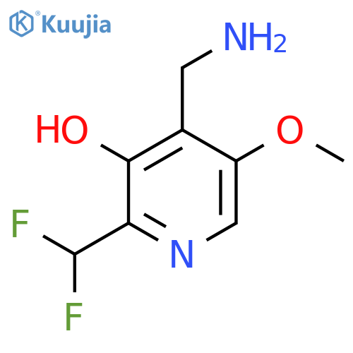 4-(Aminomethyl)-2-(difluoromethyl)-3-hydroxy-5-methoxypyridine structure