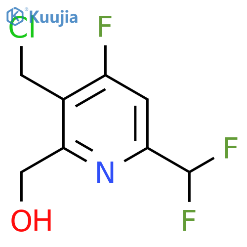 3-(Chloromethyl)-6-(difluoromethyl)-4-fluoropyridine-2-methanol structure