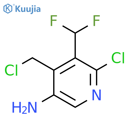 5-Amino-2-chloro-4-(chloromethyl)-3-(difluoromethyl)pyridine structure