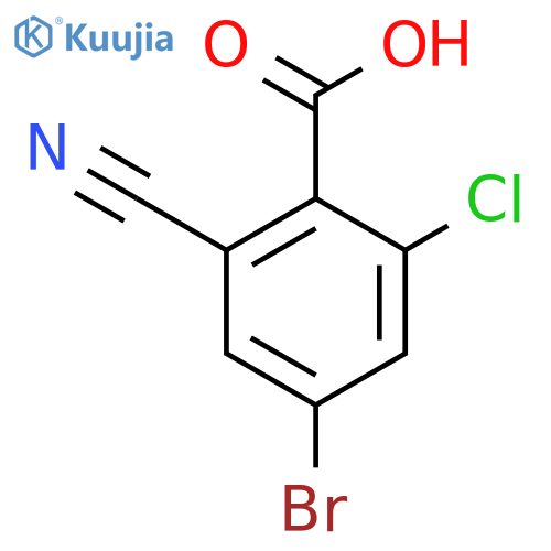 4-Bromo-2-chloro-6-cyanobenzoic acid structure