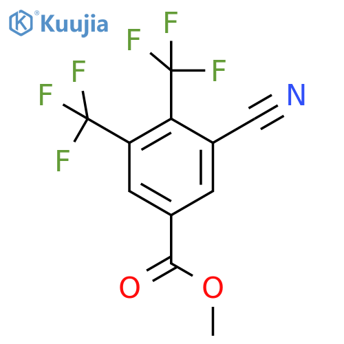 Methyl 3,4-bis(trifluoromethyl)-5-cyanobenzoate structure