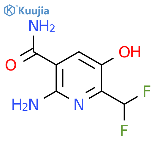 2-Amino-6-(difluoromethyl)-5-hydroxypyridine-3-carboxamide structure