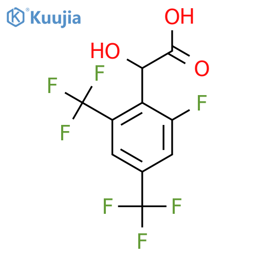 2,4-Bis(trifluoromethyl)-6-fluoromandelic acid structure