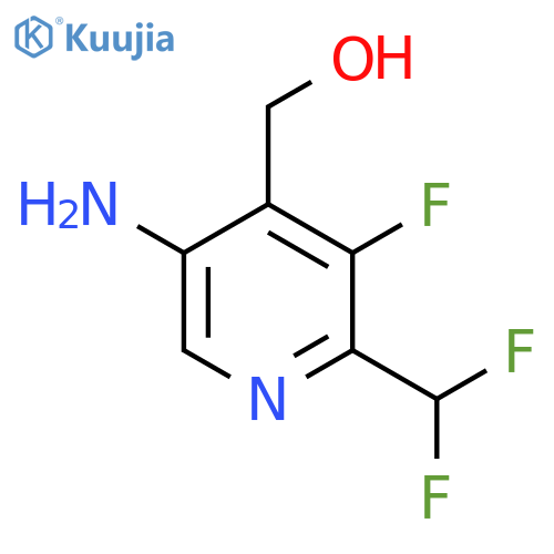 5-Amino-2-(difluoromethyl)-3-fluoropyridine-4-methanol structure