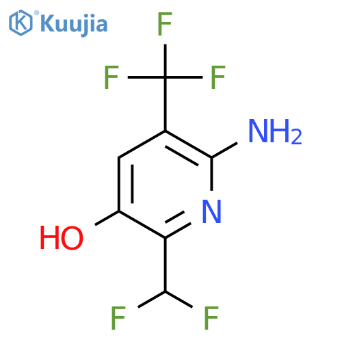 2-Amino-6-(difluoromethyl)-5-hydroxy-3-(trifluoromethyl)pyridine structure