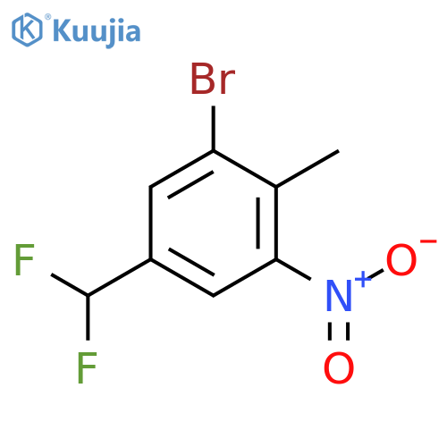 3-Bromo-4-methyl-5-nitrobenzodifluoride structure