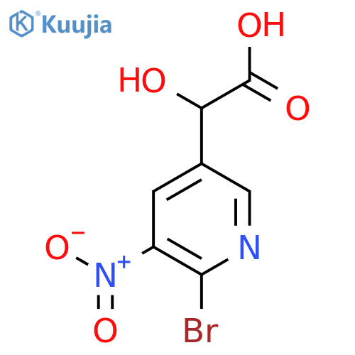 2-(2-Bromo-3-nitropyridin-5-yl)-2-hydroxyacetic acid structure