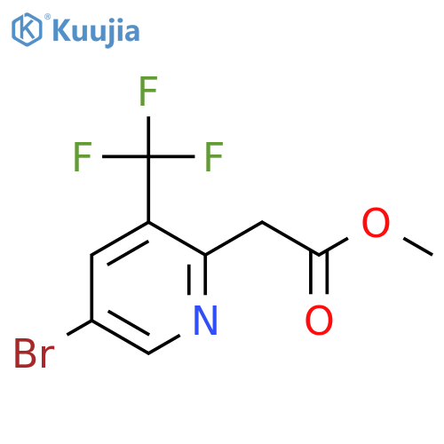 Methyl 2-(5-bromo-3-(trifluoromethyl)pyridin-2-yl)acetate structure