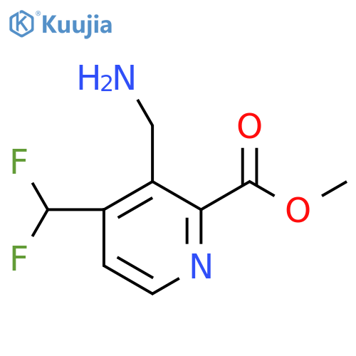 Methyl 3-(aminomethyl)-4-(difluoromethyl)pyridine-2-carboxylate structure