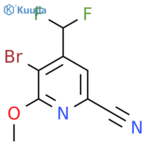3-Bromo-6-cyano-4-(difluoromethyl)-2-methoxypyridine structure
