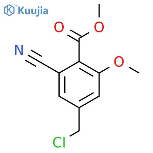 Methyl 4-chloromethyl-2-cyano-6-methoxybenzoate structure