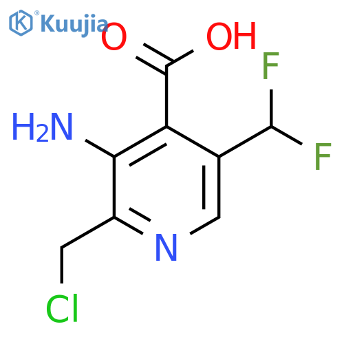 3-Amino-2-(chloromethyl)-5-(difluoromethyl)pyridine-4-carboxylic acid structure