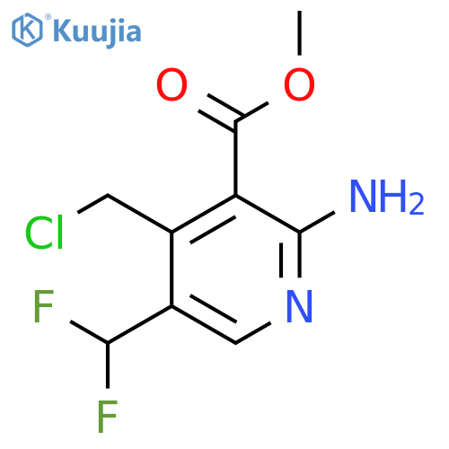 Methyl 2-amino-4-(chloromethyl)-5-(difluoromethyl)pyridine-3-carboxylate structure