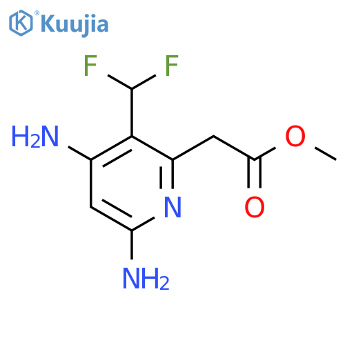 Methyl 4,6-diamino-3-(difluoromethyl)pyridine-2-acetate structure