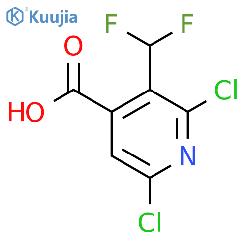 2,6-Dichloro-3-(difluoromethyl)-pyridine-4-carboxylic acid structure