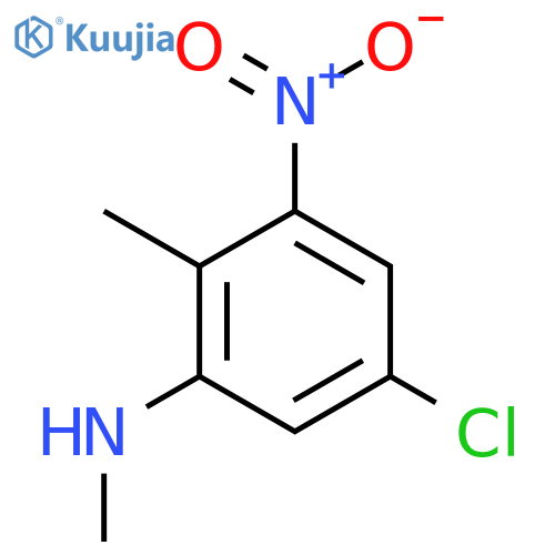 5-Chloro-N,2-dimethyl-3-nitroaniline structure