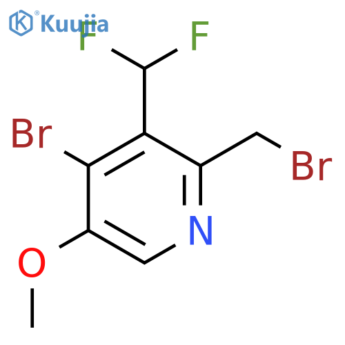 4-Bromo-2-(bromomethyl)-3-(difluoromethyl)-5-methoxypyridine structure
