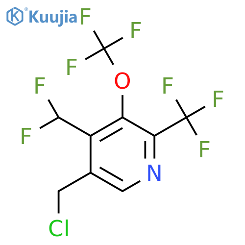 5-(Chloromethyl)-4-(difluoromethyl)-3-(trifluoromethoxy)-2-(trifluoromethyl)pyridine structure
