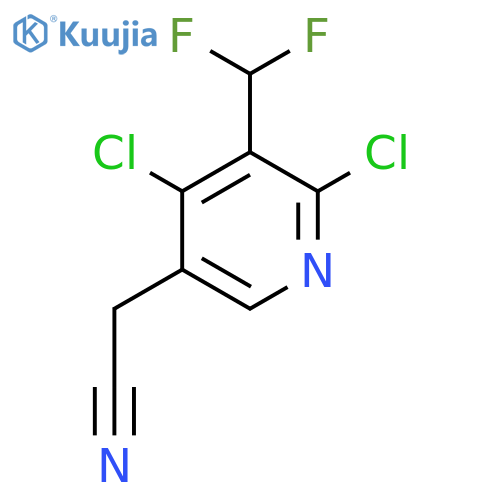 2,4-Dichloro-3-(difluoromethyl)pyridine-5-acetonitrile structure