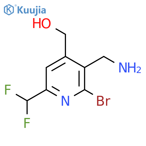 3-(Aminomethyl)-2-bromo-6-(difluoromethyl)pyridine-4-methanol structure
