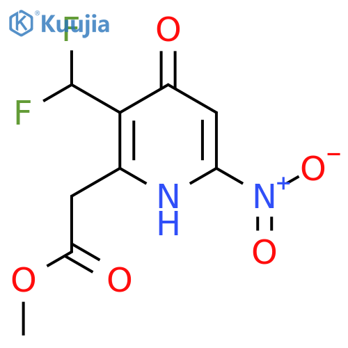 Methyl 3-(difluoromethyl)-4-hydroxy-6-nitropyridine-2-acetate structure