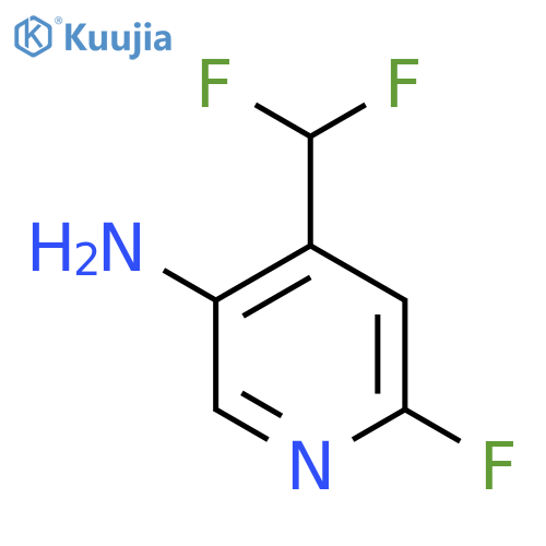 4-(Difluoromethyl)-6-fluoropyridin-3-amine structure