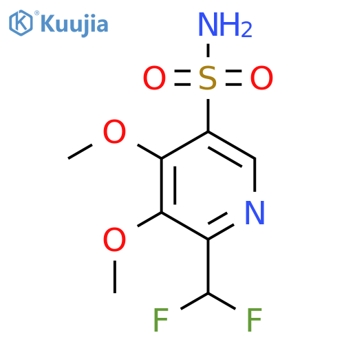 2-(Difluoromethyl)-3,4-dimethoxypyridine-5-sulfonamide structure