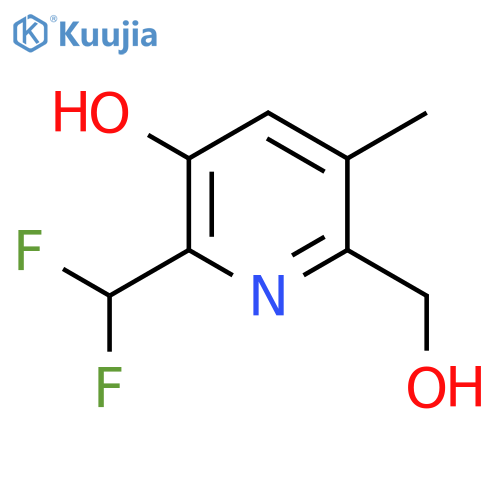 2-(Difluoromethyl)-3-hydroxy-5-methylpyridine-6-methanol structure