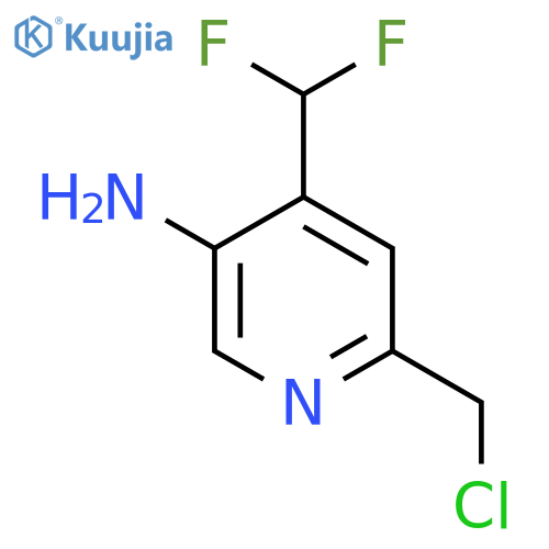 5-Amino-2-(chloromethyl)-4-(difluoromethyl)pyridine structure