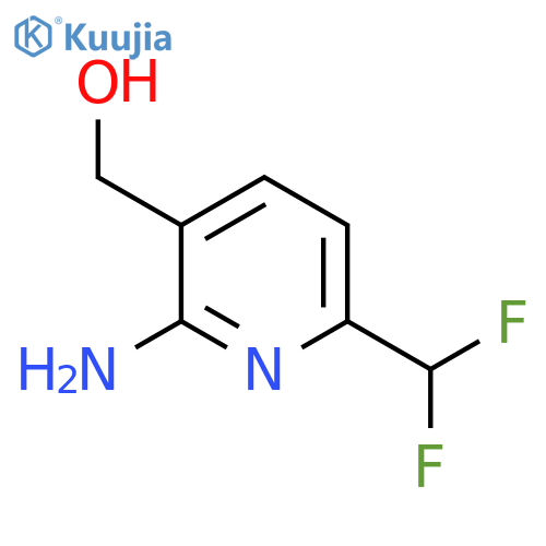 2-Amino-6-(difluoromethyl)pyridine-3-methanol structure