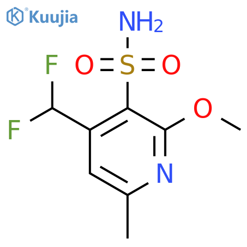 4-(Difluoromethyl)-2-methoxy-6-methylpyridine-3-sulfonamide structure