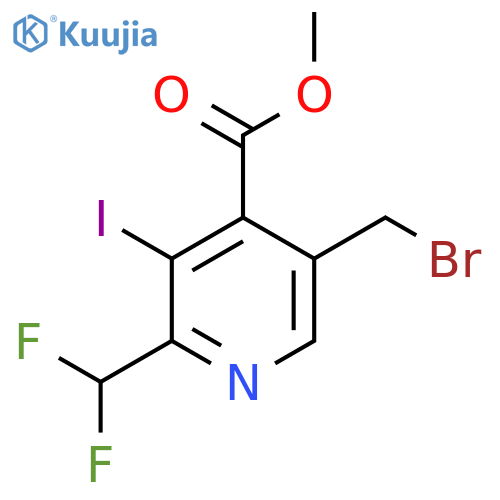 Methyl 5-(bromomethyl)-2-(difluoromethyl)-3-iodopyridine-4-carboxylate structure