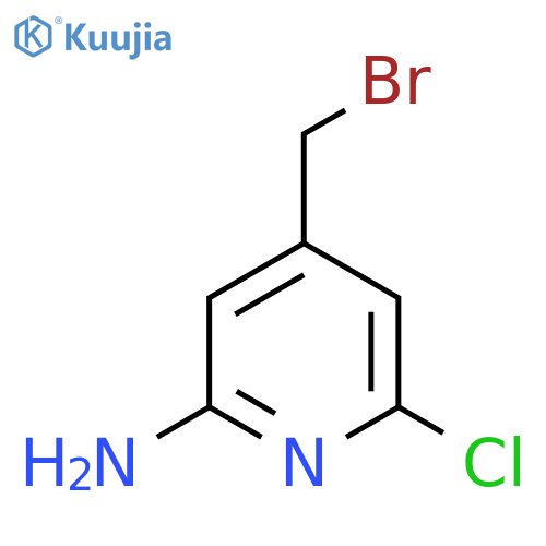 2-Amino-4-bromomethyl-6-chloropyridine structure