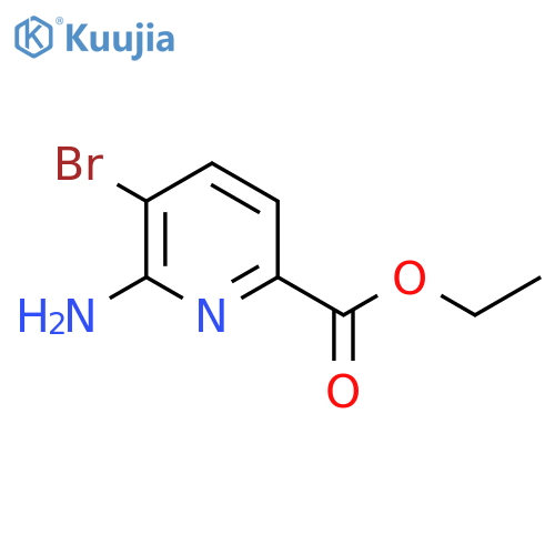 Ethyl 6-amino-5-bromopicolinate structure